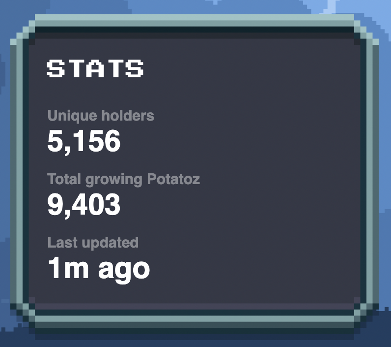 94% 🥔 are growing (staked)! 🌱
How should we celebrate this small achievement?