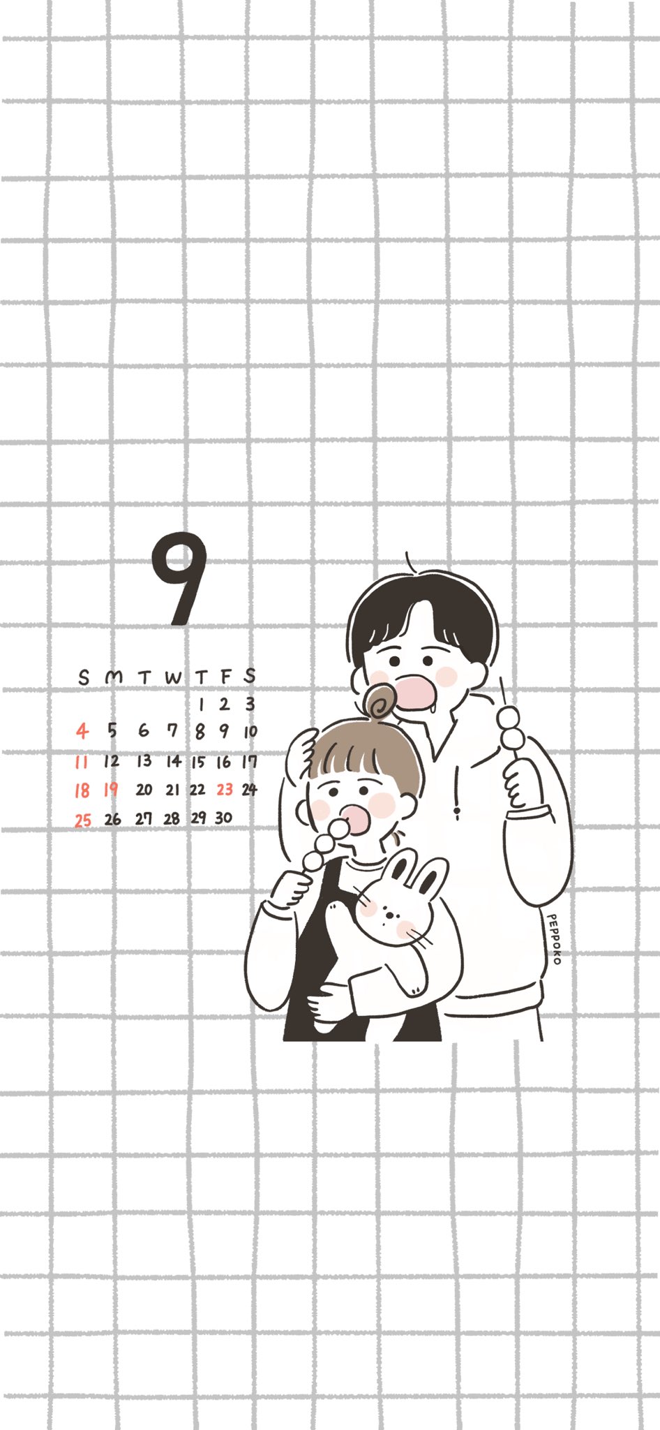 Peppoko 9月待受カレンダーできました ぜひ使ってもらえると嬉しいです T Co 5nei8abwkd Twitter