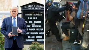 MarkBrunowski's tweet photo. @brikeilarcnn I guess you forgot the little stunt in DC when drumph had the Nat'l Guard attack peaceful protestors so he could take a photo with a bible in front of St. John's church? I don't see any tweets from you when he did that.
eh, double-standard barbie?
#CNNisGARBAGE https://t.co/CaM4XriIa3