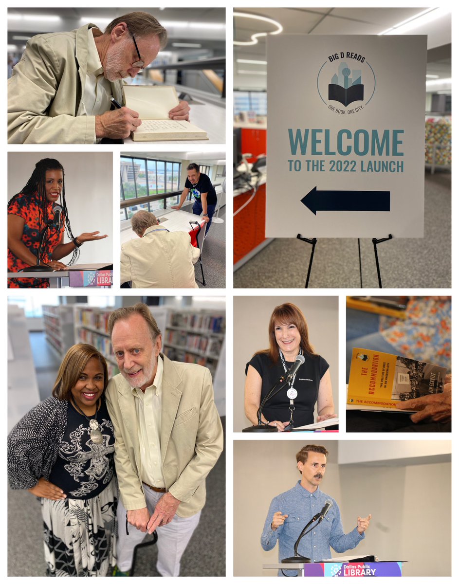 evadcoleman's tweet image. Pass the paperback, not the PDF! With @DeepVellum @willevans making 30,000 copies available, once “banned” &amp;amp; “forbidden” “The Accommodation” has new life. Hundreds gathered for #BigDReads featuring @JimSchutze’s book. So much #Dallas history to unpack. #IMessenger #TexasMetroNews