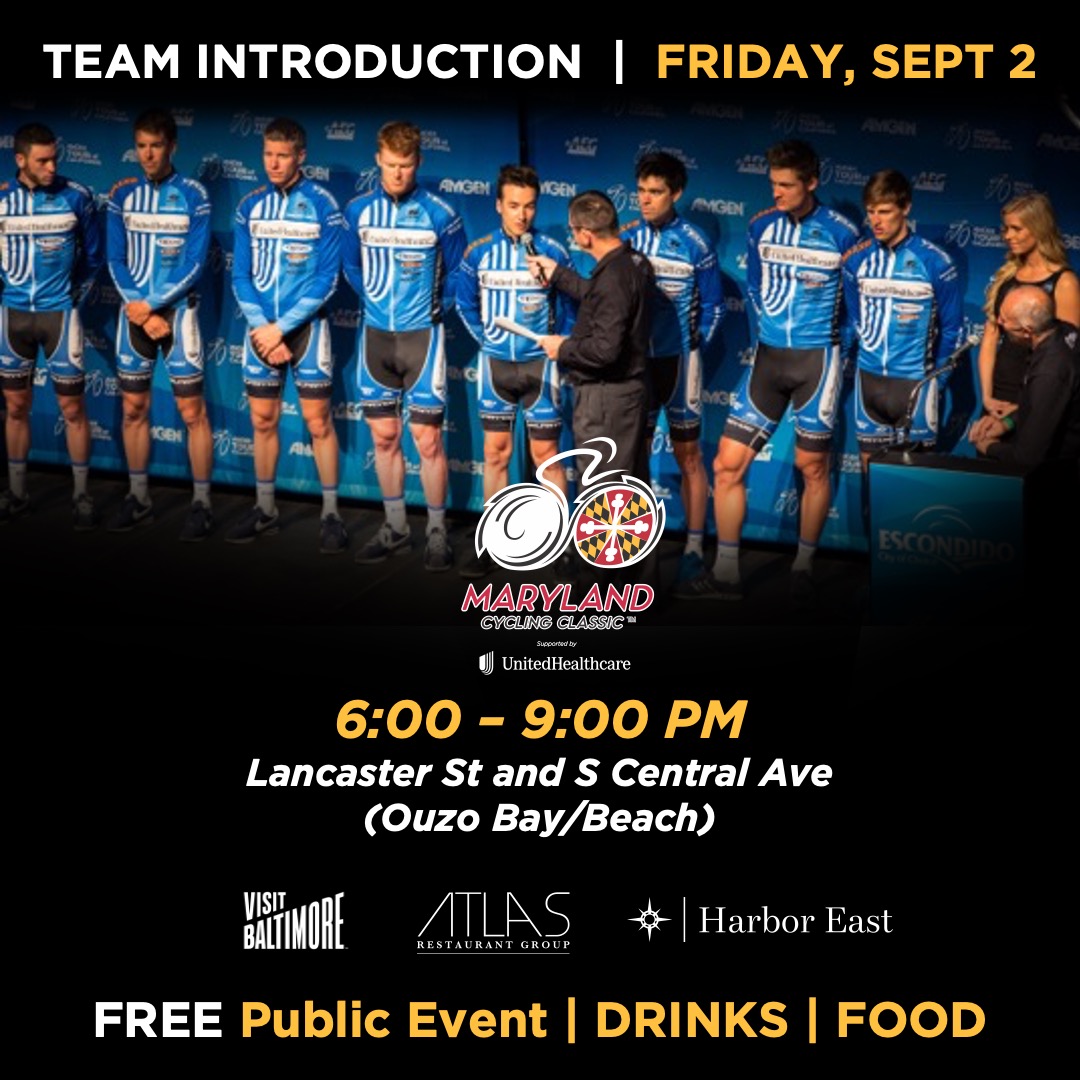 Join us for our 𝙏𝙚𝙖𝙢 𝙋𝙧𝙚𝙨𝙚𝙣𝙩𝙖𝙩𝙞𝙤𝙣, here in Baltimore, later tonight at Ouzo Bay/Beach. 

The event is 𝑭𝑹𝑬𝑬 for the public starting at 6 PM this evening! Teams come on at 7:30 PM. 

𝙎𝙚𝙚 𝙮𝙤𝙪 𝙩𝙝𝙚𝙧𝙚!🤗

#MCCUHC22 

<a href="/BaltimoreMD/">Visit Baltimore</a> <a href="/MarylandSports/">Maryland Sports Comission</a> <a href="/UHC/">UnitedHealthcare</a>