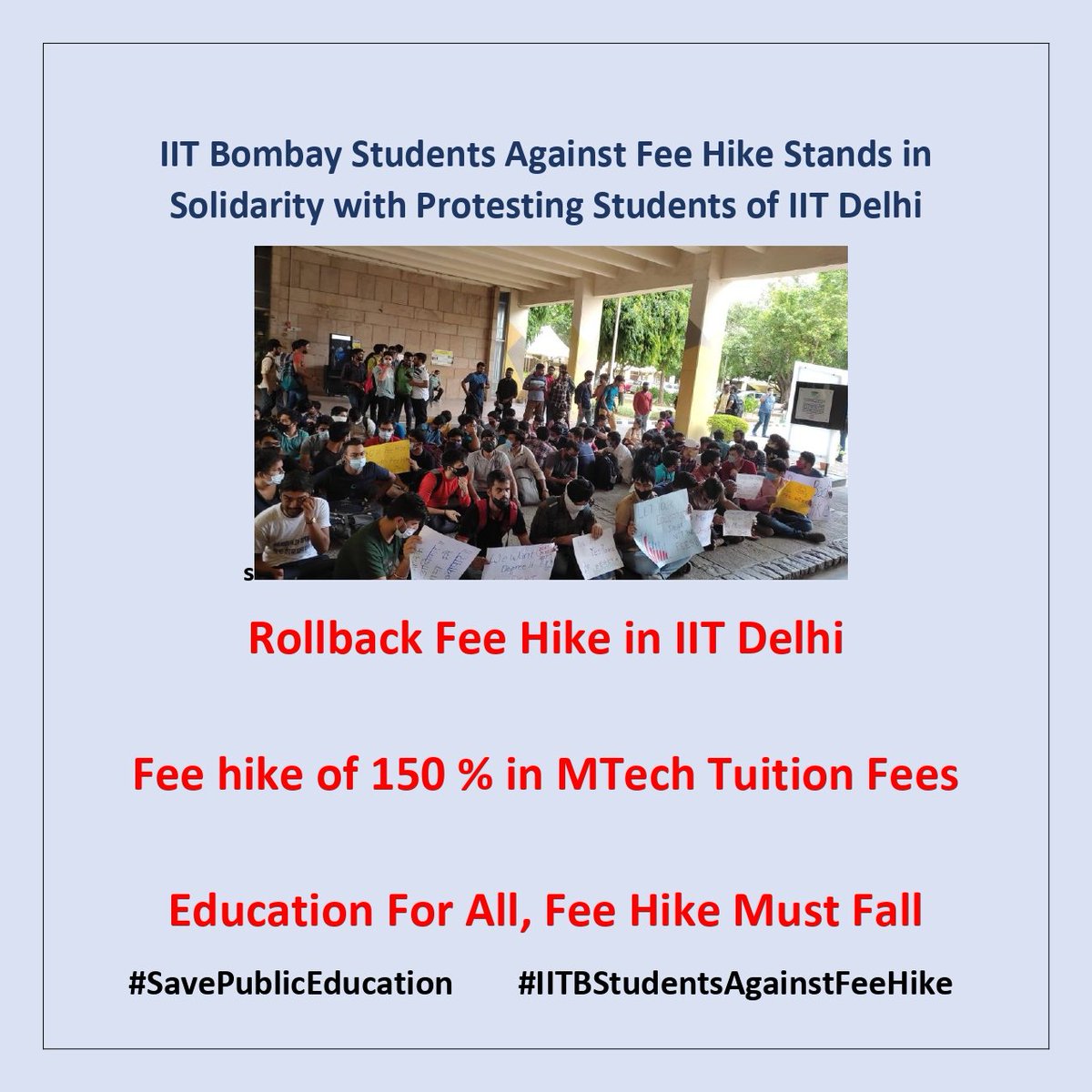 IIT Bombay Students Against Fee Hike tweet media