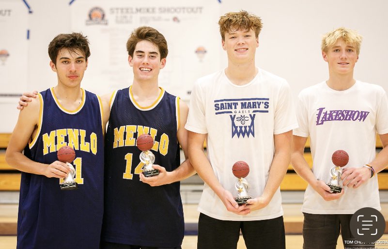 BenBatory's tweet photo. Shout out to Lucas Vogel, Sam Reznik, Tate Cohen and friends for winning the SteelMike 3x3 High School Division and just falling short of taking the Elite/Adult Division too!  Great event! @MenloKnights @MenloBoysBball https://t.co/LIKp7RzBNW