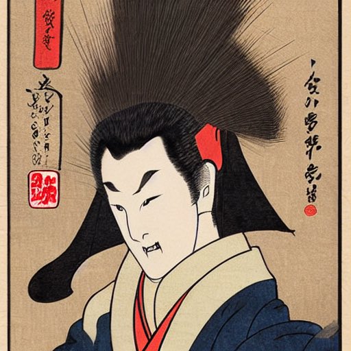 吸血鬼の浮世絵 