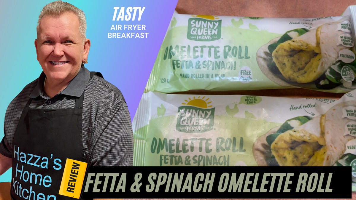 KitchenHazza's tweet photo. PRODUCT REVIEW:  Sunny Queen Farms Fetta &amp; Spinach Omelette Roll.  Check out our review of these easy and delicious packaged Breakfast / Snack Omelette Rolls From Sunny Queen Eggs.
https://t.co/JedR1HKXcF https://t.co/oHN12moosA
