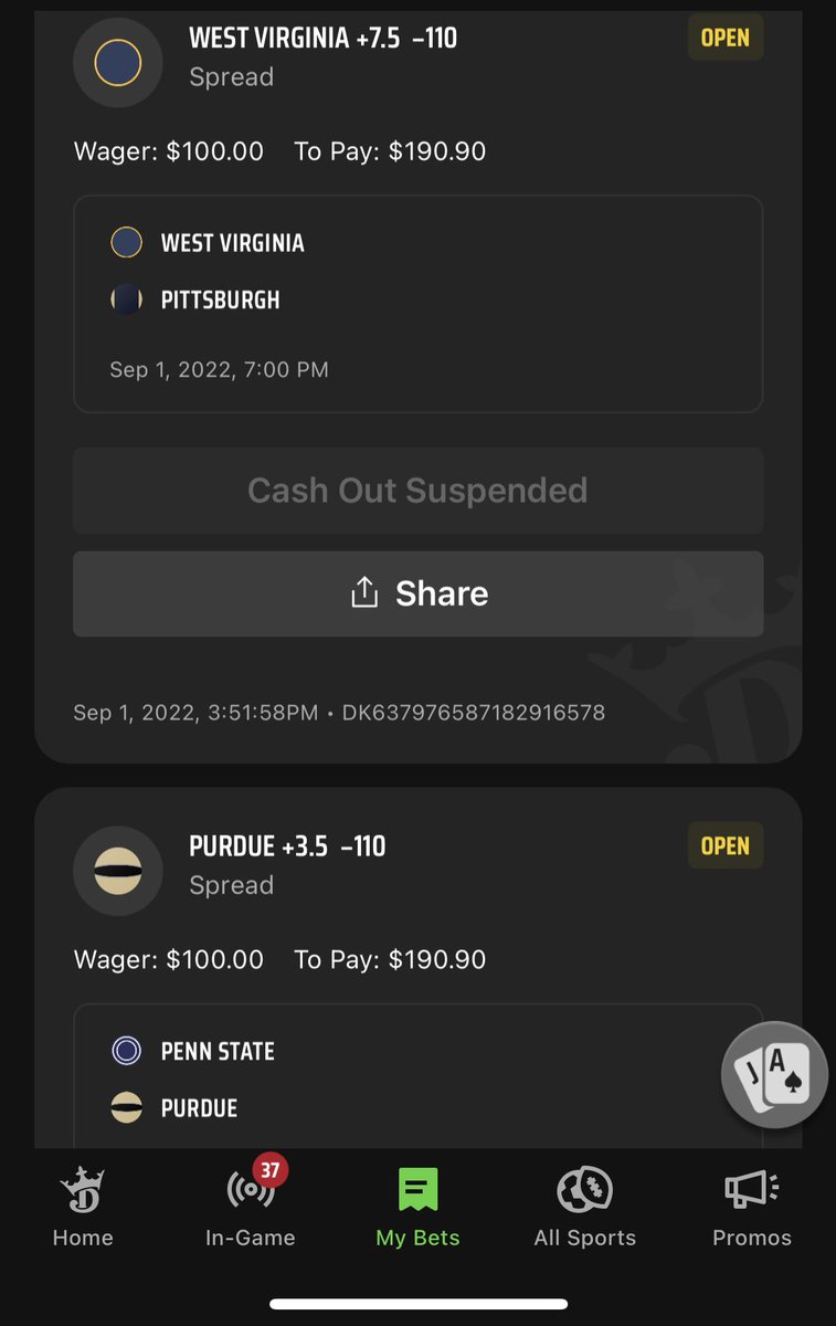 RMK_5's tweet photo. College Football picks for Thursday 
Oklahoma State vs CMU Over hit in 1st half. #CFBPicks 1-0 to start Week 1 https://t.co/XVXFcFsQox