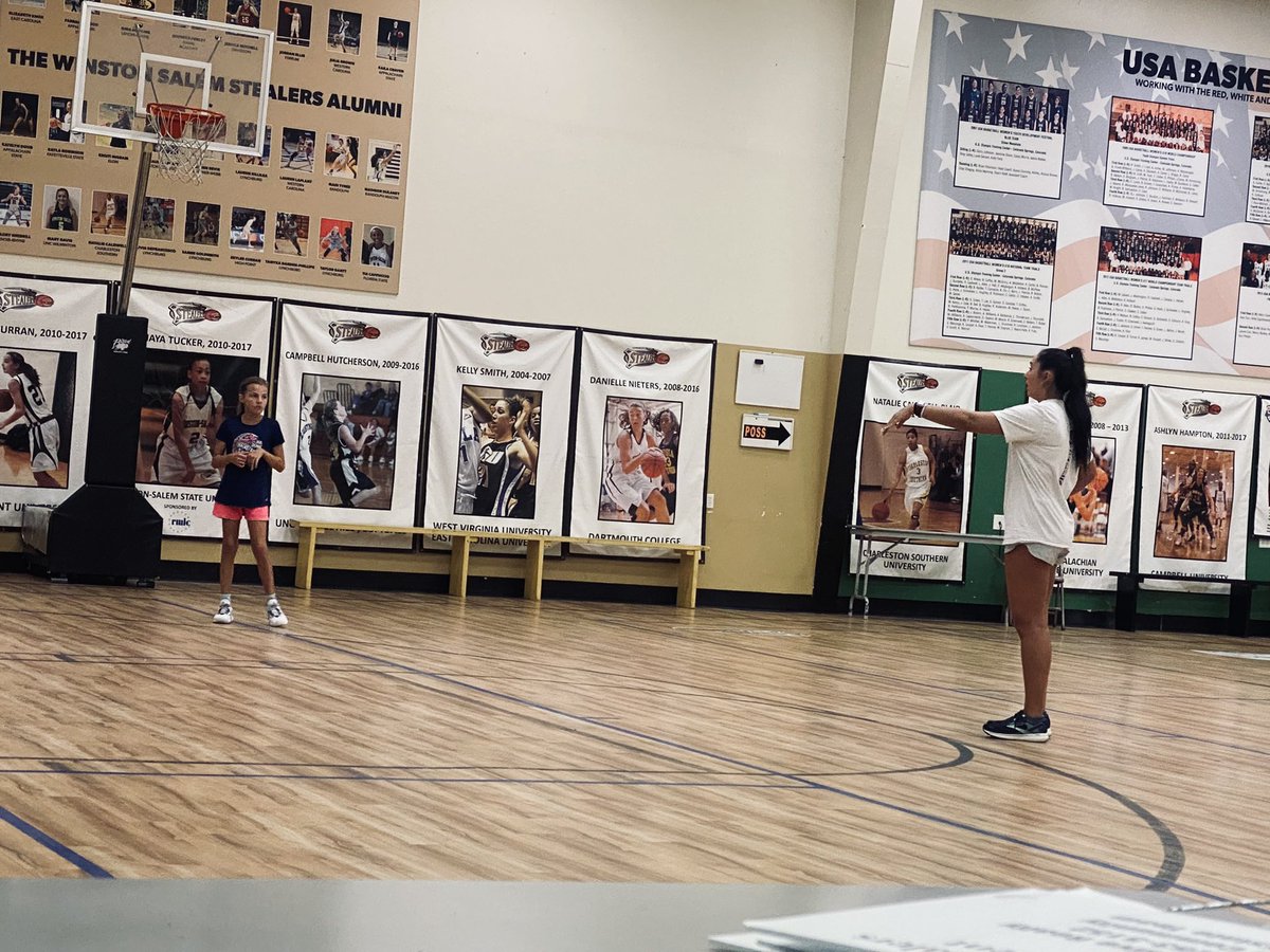 StealersTown's tweet photo. Before her workout Thursday evening with @lmlaplant , @WSSTEALERS 5th grader Carly Shamblen got some shots up on one of outdoor courts.

#STEALERS🏠!!! https://t.co/pMJEgnFv3c