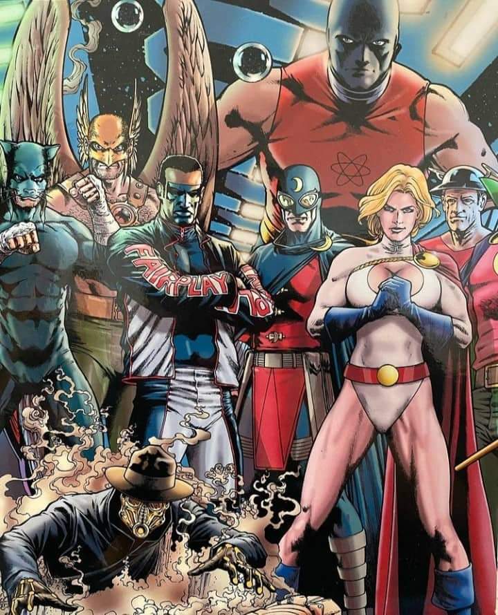 FalaAnimalSite's tweet photo. Sociedade da Justiça no traço de Don Kramer!
#sociedadedajustiça #flash #superherois #poderosa #gaviaonegro #esmagaatomo #jsa #donkramer #sandman #dccomics #misterterrific #doctormidnite #wildcat #justicesociety #jaygarrick #superheroes #powergirl #hawkman #atomsmasher #theflash https://t.co/yz8KNa4IER