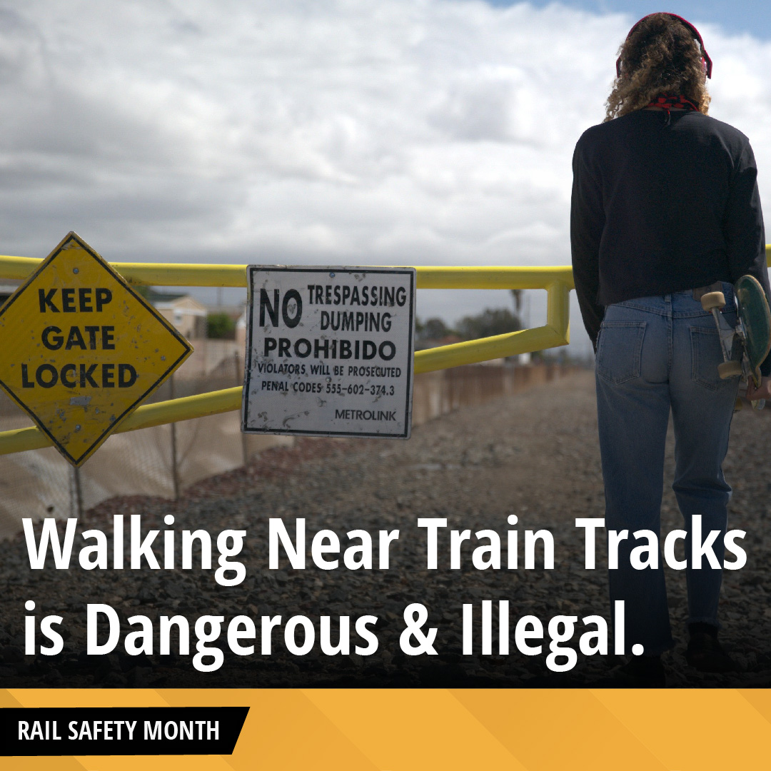 Metrolink on Twitter "Every three hours, a person or vehicle in the