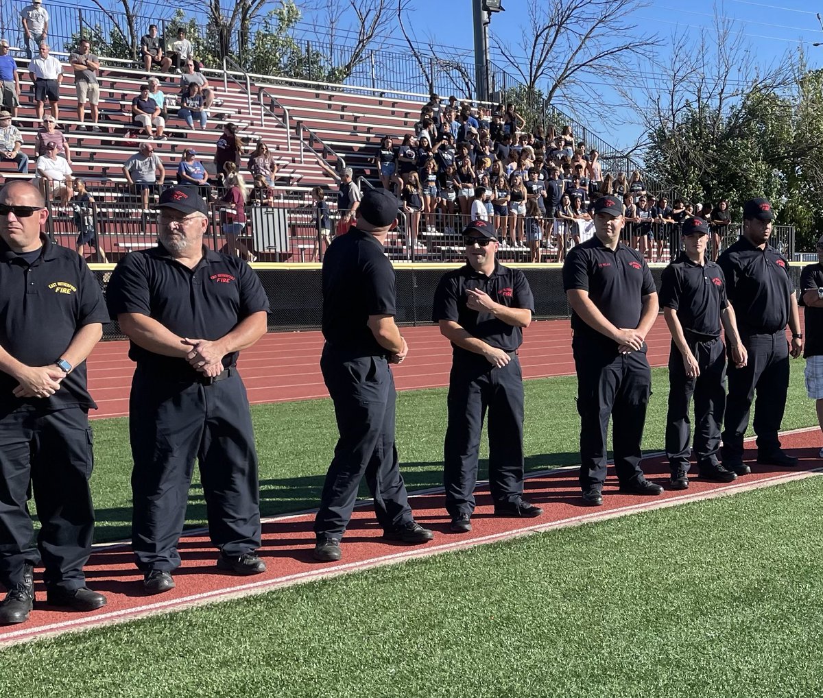 Thank you to the ER police, the ER fire and members of the Class of 1993 for your representation for the Taormina foundation at the Wildcats football game. The donations are a great start for the Becton scholarships and Phil’s legacy. ⁦<a href="/BectonHS/">Becton Regional High School</a>⁩ ⁦<a href="/BectonFootball/">Becton Football</a>⁩