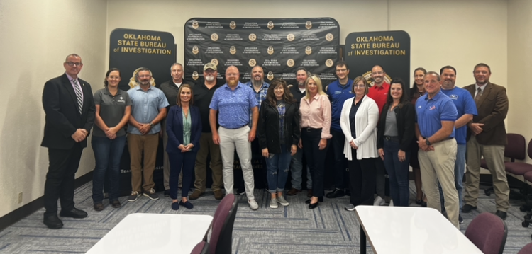 Tonight is the first night of our Southeast Oklahoma Citizens Academy! This is a great group of people who will be meeting over the next five weeks to learn more about the #OSBI and our mission. Tonight, Director Aungela Spurlock, Captain Steven Carter, Information Services 1/