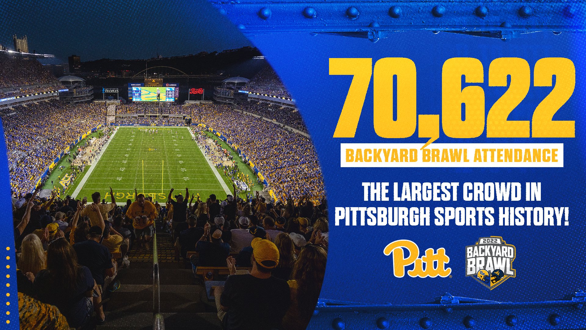 Pitt Football On Twitter Attendance 70 622 Tonight Is The Largest pitt-football-on-twitter-attendance-70-622-tonight-is-the-largest