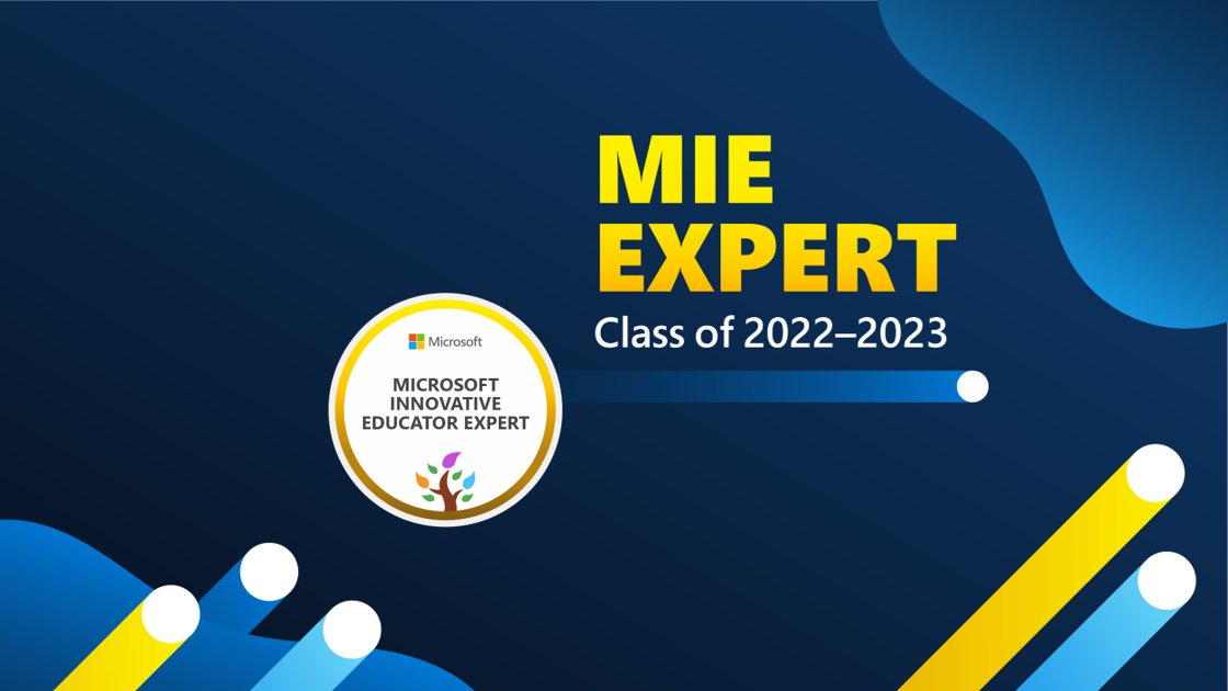 sel_murfee's tweet photo. I'm honoured to be accepted as a MIE Expert again for 2022-23. It's a privilege to be given the opportunity to learn from this amazing group. 
#MicrosoftEdu #MIEExpert https://t.co/mmlrYDm0uv
