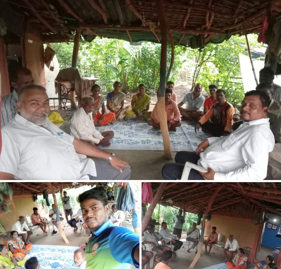 ashokagyani's tweet photo. @ashokagyani 
कल महाराष्ट्र के पालघर में आदिवासियों के बीच "संविधान चालीसा" का पाठ किया। https://t.co/GPJgdStZZu