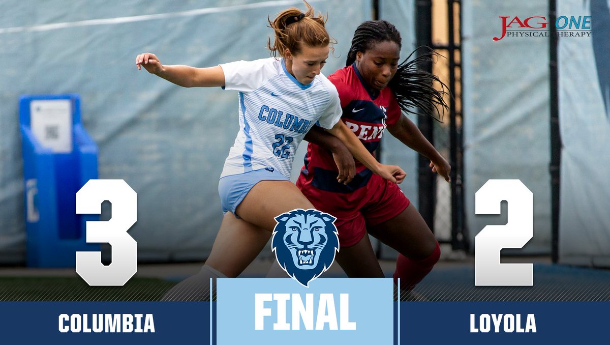 CULionsWSOC's tweet photo. 𝐋𝐈𝐎𝐍𝐒 𝐖𝐈𝐍!

Columbia leaves Baltimore with its first win of 2022, a 3⃣-2⃣ victory over the Loyola Greyhounds!🦁

Final score presented by @jag_onept ⬇️

#RoarLionRoar #OnlyHere https://t.co/ryj1efqlkD