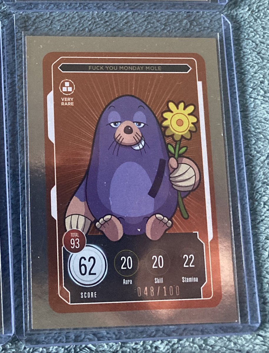 Thierry Leblanc (@thierry_999) on Twitter photo Feeling good about this pull!! <a href="/garyvee/">Gary Vaynerchuk</a> what do you think about these 😊 <a href="/veefriends/">VeeFriends</a> I feel pee salad is underrated 🤩
#competeandcollect #TradingCards #NFTs Feeling good about this pull!! <a href="/garyvee/">Gary Vaynerchuk</a> what do you think about these 😊 <a href="/veefriends/">VeeFriends</a> I feel pee salad is underrated 🤩
#competeandcollect #TradingCards #NFTs
