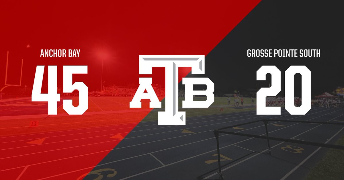 ABTarsAthletics's tweet photo. FINAL - Varsity Football

Grosse Pointe South: 20
Anchor Bay: 45

#GoTars | 🆎🏈 https://t.co/gtXUH8PDD0