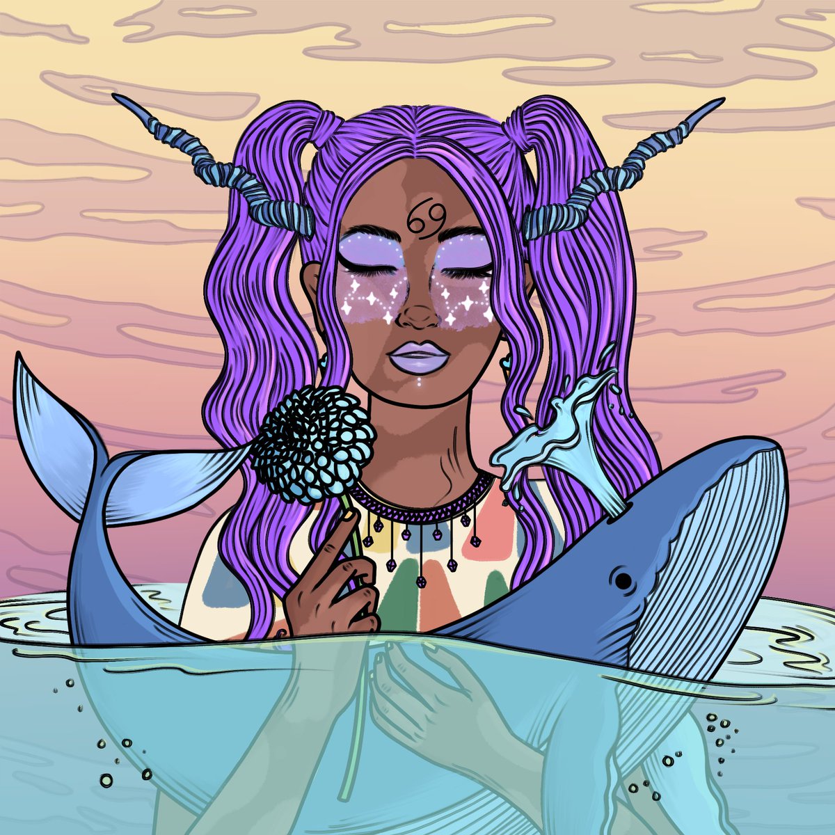 GM - look at this beautiful water sign Therapet!♋️