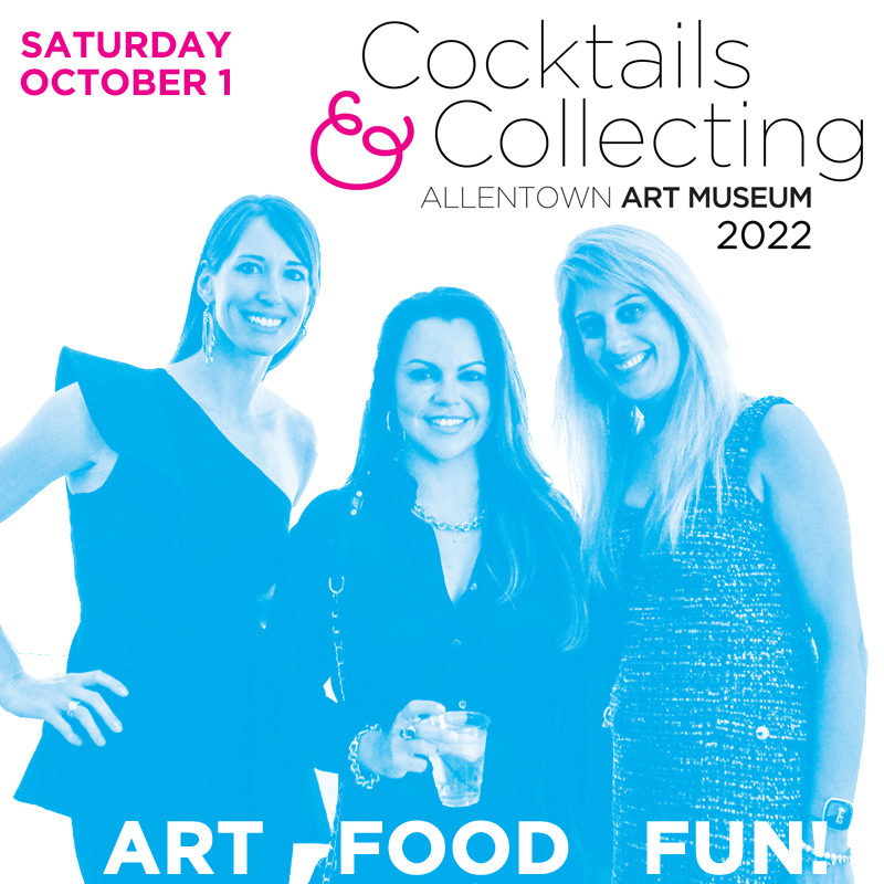 Cocktails &amp; Collecting, an elegant evening where art and style meet, is our signature fundraiser. You’re invited on Saturday, October 1! Tickets at bit.ly/3R9gAvV.

30 artists
Karen Hunter Catering
DJ Brad
<a href="/RootCrafted/">RootCrafted</a> cocktails
<a href="/LVStyle/">Lehigh Valley Style</a> Wall
Open bar

#SupportLocal