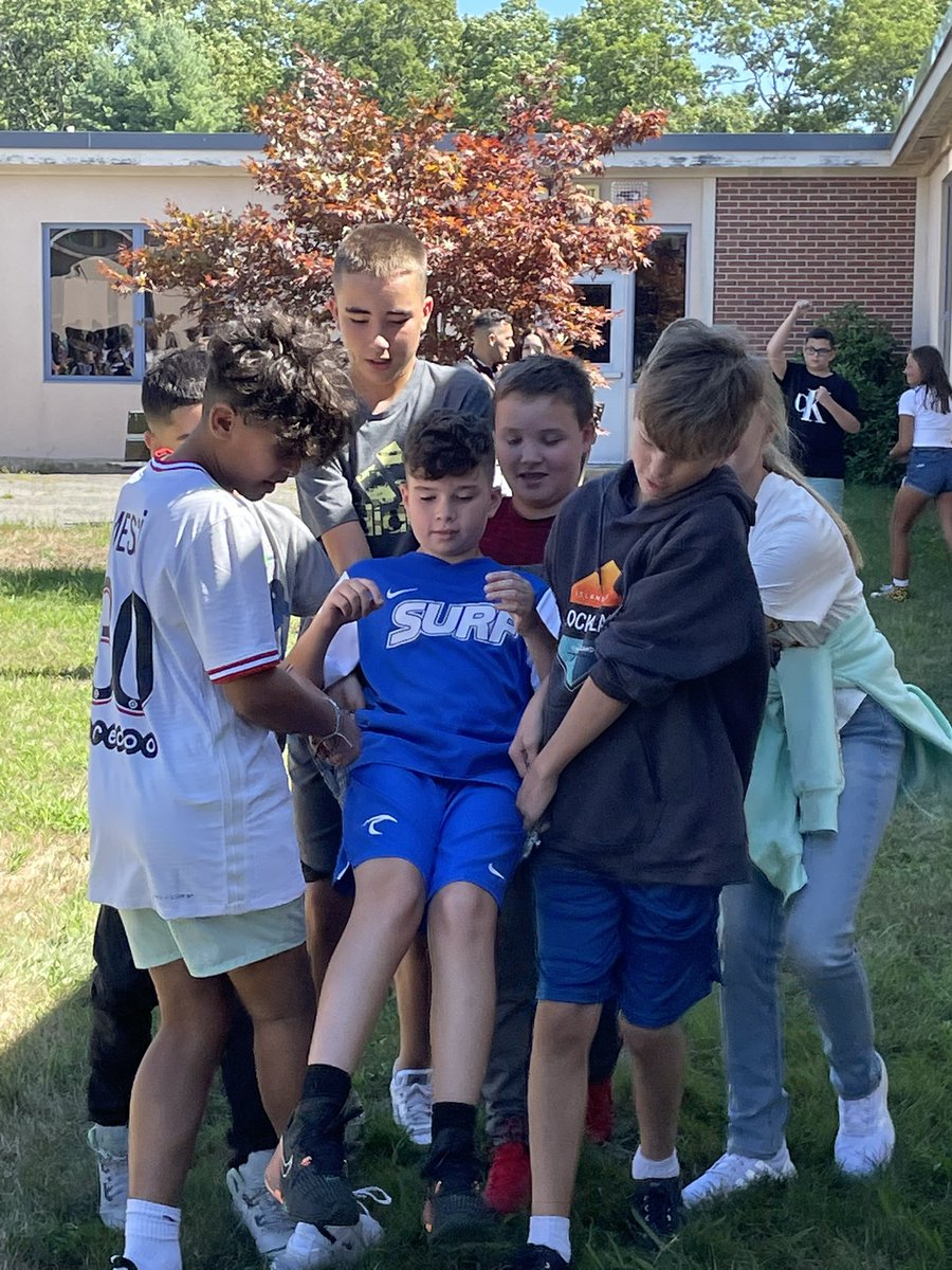 Great time with our Team Building Activities today! I’m so proud of these kids already! Team 7A is going to rock it this year!