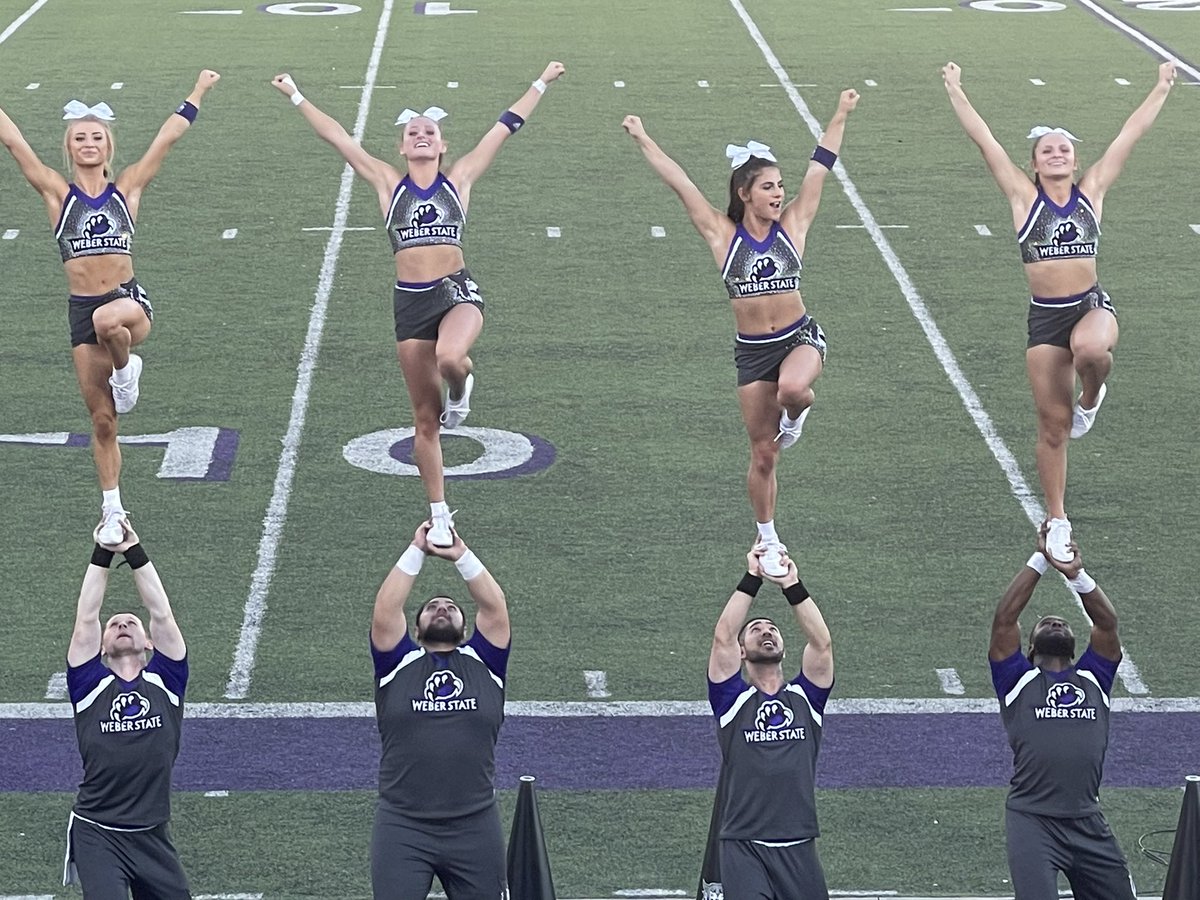 So fun to be at the first <a href="/weberstatefb/">Weber State Football</a> game. The weather is perfect; the score is 24-2, the Spirit Squad is amazing and my niece is now in the band. Great night to be a Wildcat.
