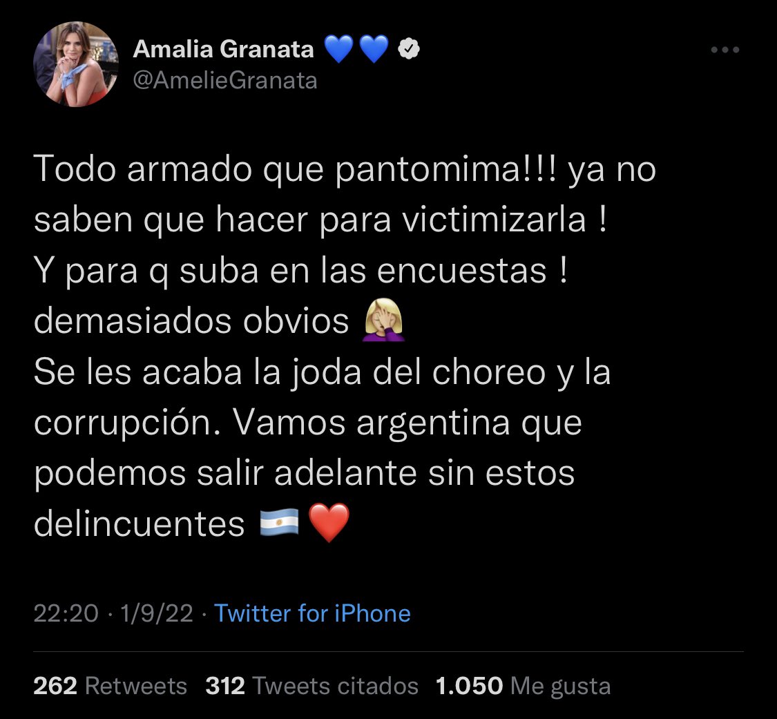 mariandalesio's tweet photo. Esta es la que te habla del “derecho a la vida”. Que vergüenza ser Amalia Granata. https://t.co/qeGAYyazEQ