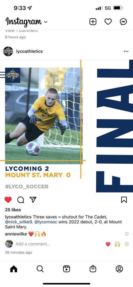 Shutout for The Cadet Wilke 💙💛⚽️