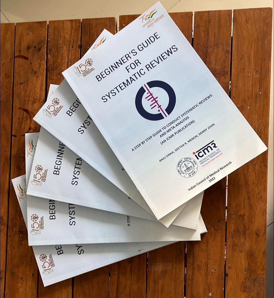 Book released on ‘Beginners Guide for Systematic Reviews’ published by ICMR… finally after two years of labour and patience