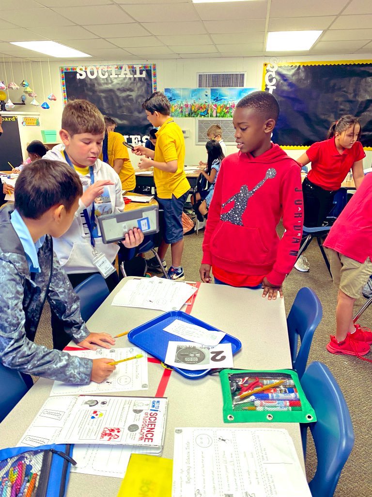 Their 1st hands-on activity and they’re having a blast!