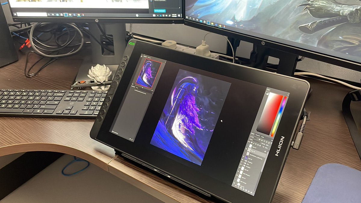 Got me a new display tablet with the eth from @ZenAcademy_ ! been wanting this for quite awhile, so i guess its Zenmas for me as well. Hope everyone loves the piece!! 💜🔮