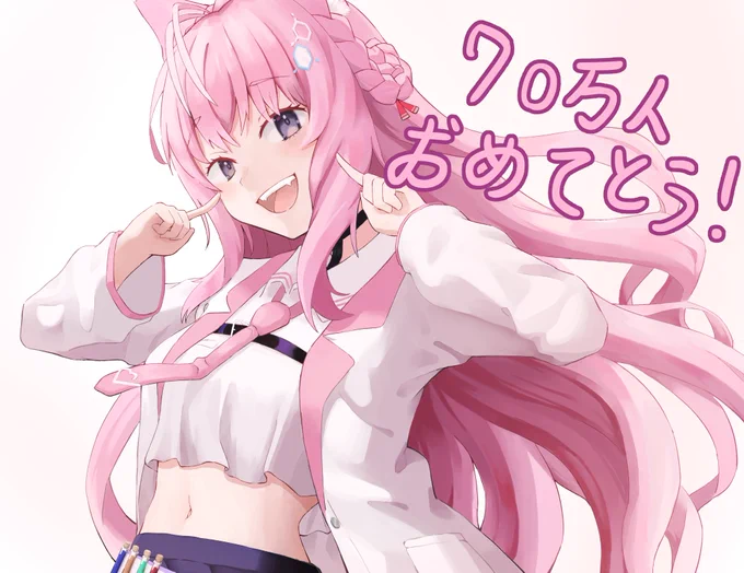 こよちゃんチャンネル登録70万人おめでとう!ずっとこよちゃんのこと応援してます!#こよりすけっち 