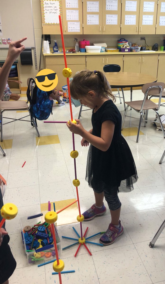MissHoth's tweet photo. We’re back at it again. This time they could use any of the building toys to make a tower! #soarwithd34 #explorewithd34 #STEM https://t.co/0SsnW8isVy