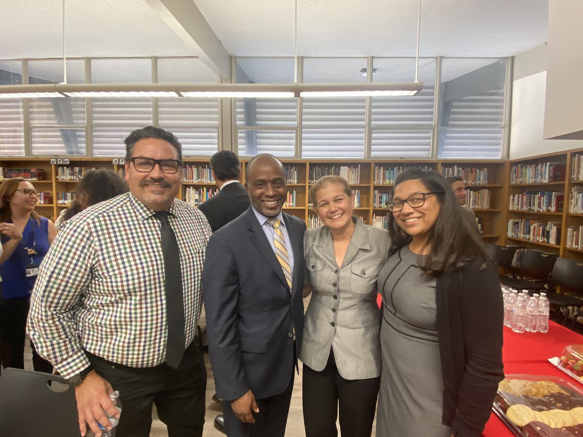 What an amazing  and inspiring ribbon cutting ceremony of our #AUHSD #CommunitySchool at Sycamore JH. Our OV crew was here to support and see CA state Supt. Tony Thurmond. What an exciting time recreating partnerships between our families, community, &amp; our school!