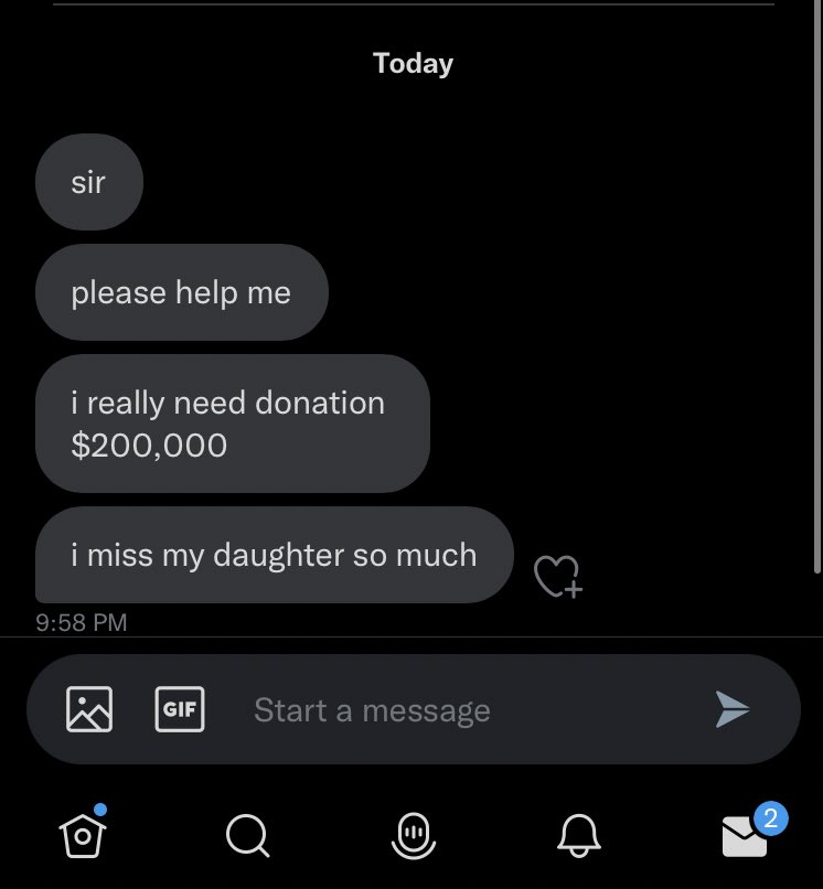 Listen, I love giving money away and I get people are in a tough spot financially sometimes, but a dm like this will NEVER get an answer from me. Sorry!