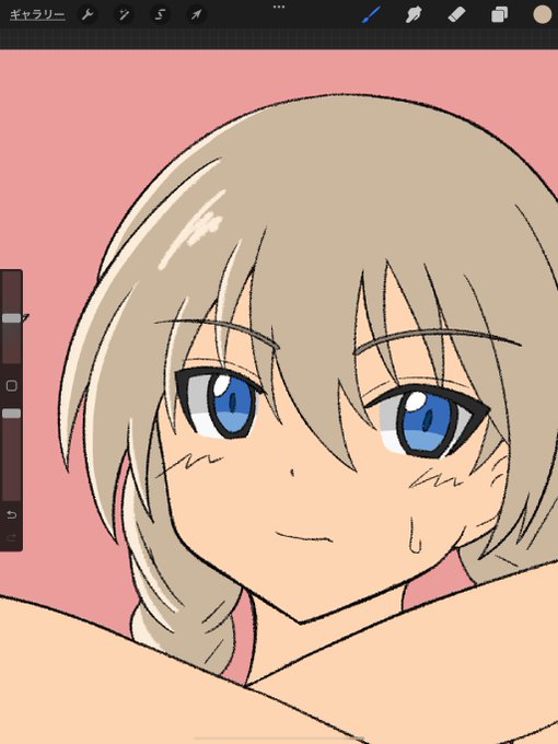 影塗るの苦手なんで、逆の発想で髪の毛やらは光を落とす塗り方してみる。 