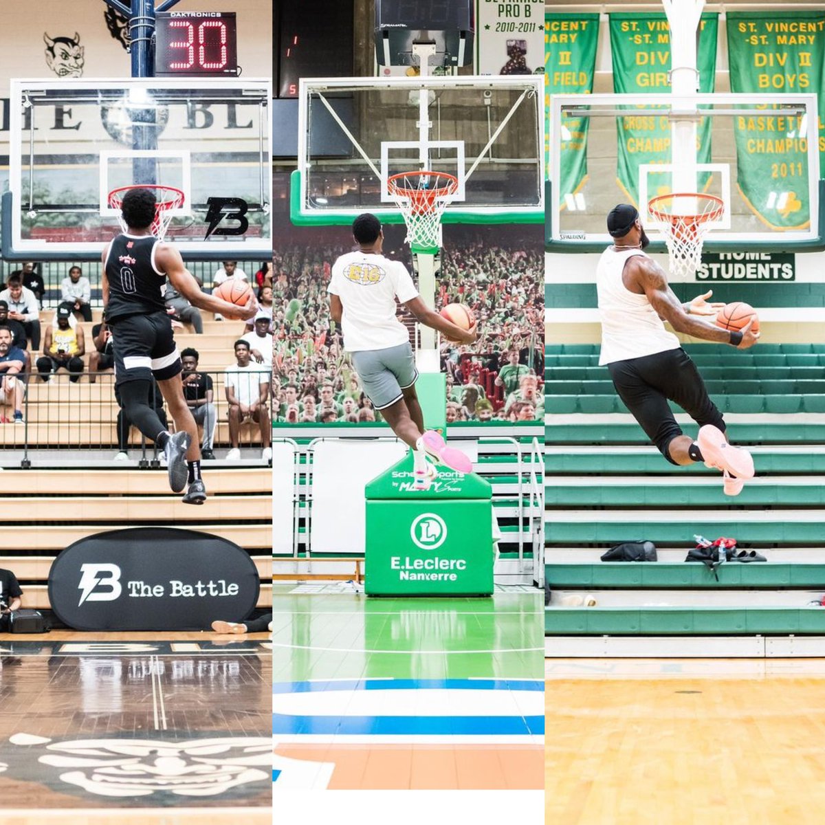 Bronupdates's tweet photo. LeBron, Bronny, and Bryce at St. Vincent-St. Mary High School
 📸: koolmac https://t.co/ESiEnxTa7s