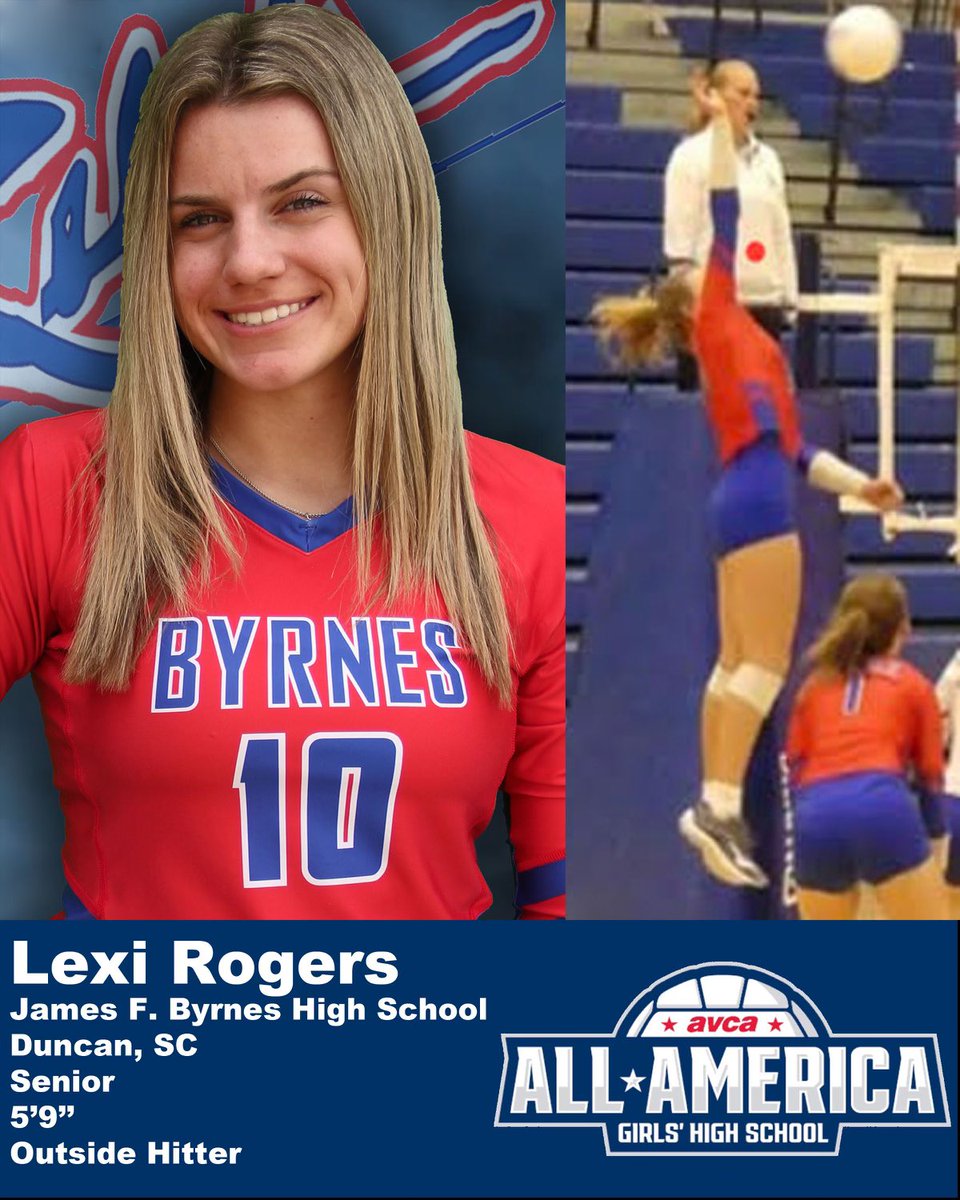 Thank you <a href="/AVCAPhenom/">Phenom</a> for the recognition.   I am extremely blessed to join all of the other talented athletes on the 2022 AVCA All-American Watch List.  <a href="/ByrnesAth1etics/">ByrnesAth1etics</a> <a href="/SpartanburgD5/">Spartanburg District Five Schools</a> <a href="/ByrnesVball/">Lady Rebel Volleyball</a> <a href="/StarsSports_SC/">Stars Sports</a> <a href="/864Huddle/">864Huddle</a>