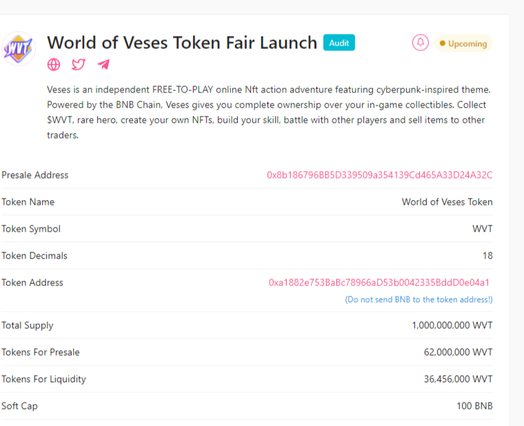 VesesBNBchain's tweet photo. Audit report done!
Thanks to @CoinsultAudits https://t.co/sSBKtmzqF3