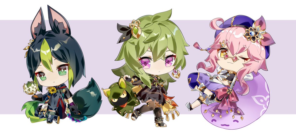 「sumeru chibis#GenshinImpact 」|grapeのイラスト