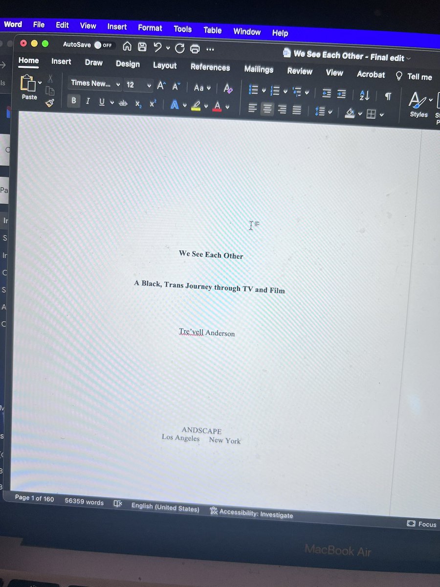 Turned in the final draft of my book today. 🥲