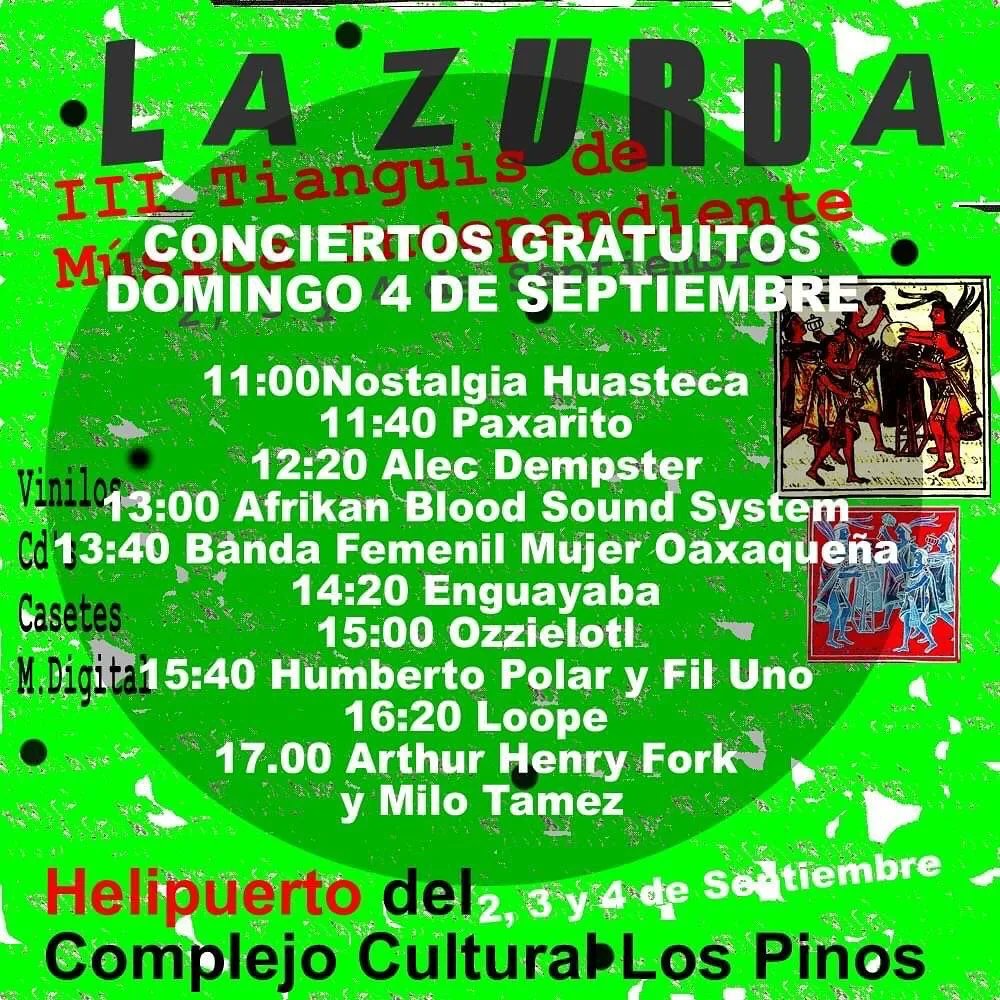 OTONOspace's tweet photo. Este fin de semana, estaremos en #LaZurda con el acto en vivo de @monopolardj & Fil Uno; las primeras copias del vinil de 'Sintesi' de @alebaris y más discos.
Viernes 2 - Domingo 4 de Septiembre
Medio día, en vivo 3:40pm
Helipuerto de @CC_LosPinos
#EntradaLibre https://t.co/v0mvDcet8P