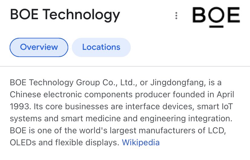 djunderh2o's tweet photo. You all know #samsung, #LG, #3M,
#BOE https://t.co/4y1CyGBW5u
#Tianma https://t.co/NkyHCMXfa2
#CSOT https://t.co/6Bbfqp55Vf
#EMDGroup https://t.co/F4azmc4s7q
$MMAT #MMAT https://t.co/QjlVQyu6tM