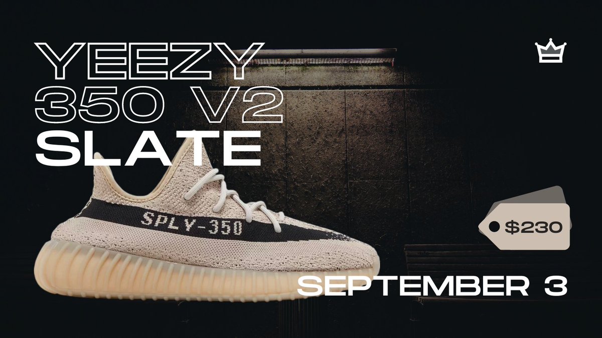 We're ready for the Yeezy 350 V2 Slate's dropping this Saturday (September 3). Are you? 👀

Like + Retweet + Sign Up below for a chance at a free 1-week Noble license:

forms.gle/jRaQmZ7imfkGDP…