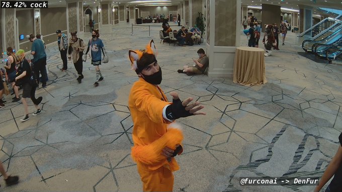 CalvionFox's tweet photo. I guess the camera says this orange fox is a Chainsaw and a Cock https://t.co/Nk3hb1l0cP