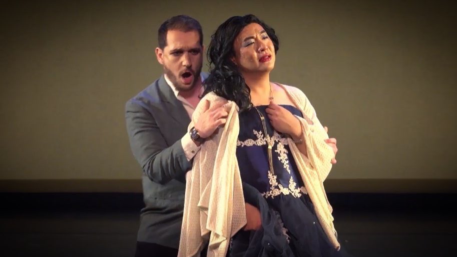 MikeZFan's tweet photo. Before &amp; after…becoming my dream role of Tatyana @operaqueens this past Aug! 🩰🌈🎶

Rehearsal 📸 (left) @ArrayTO by #laurenhalasz

Show 🎥 screengrab @nbs_enb by @ryanharper111 

#dreamrole #nonbinary #gay #queertrans #Tatyana #OperaQueens #TanyasSecret #Onegin #Tchaikovsky https://t.co/xevRob9kpA