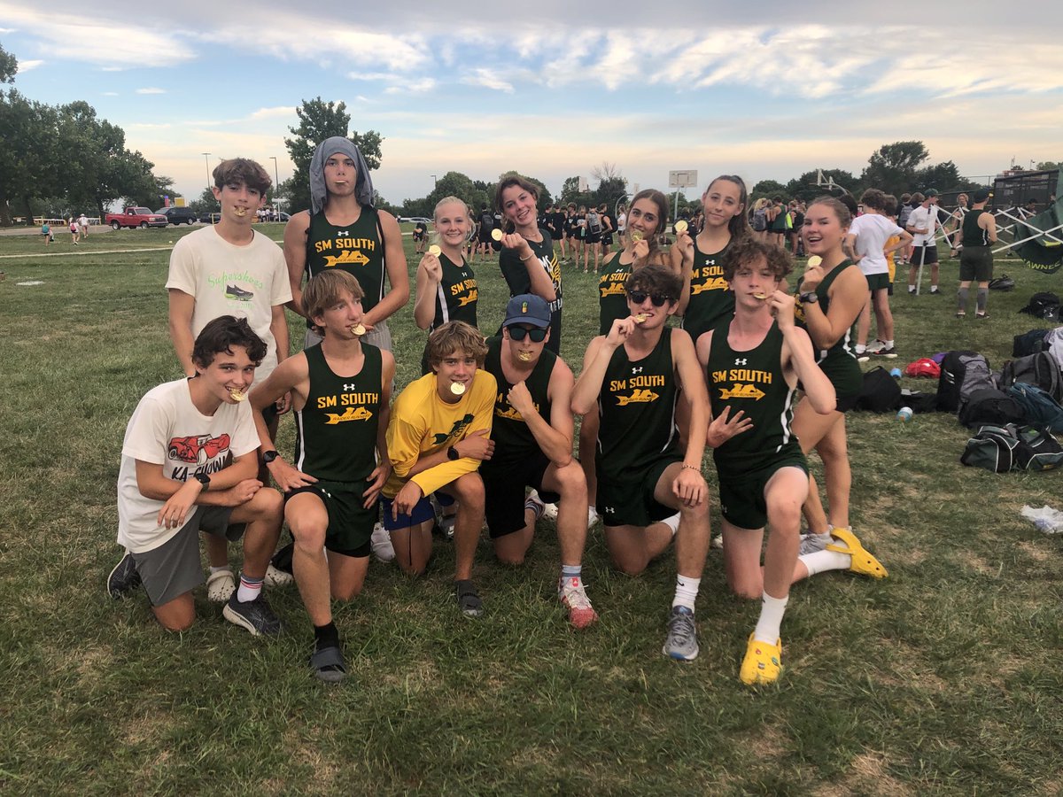 #SMSXC medalists from Olathe East XC Classic:  Lacy Sims, Eve Snyder, Audrey Schultz, Landry Clement, Noah Campbell, Connor Monks, Andy Cooper, Max Larson, Ian Dodson, Ben Campbell, Liam Kirkpatrick, &amp; Westin Barkley.