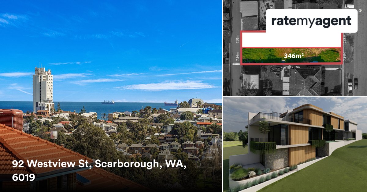 coreyadamson's tweet photo. 📍 92 Westview St, Scarborough, WA, 6019

My latest listing on #RateMyAgent

...
#ratemyagent #realestate #The_Agency_Perth
https://t.co/zlueOdYn0j https://t.co/7jIssEq7vk