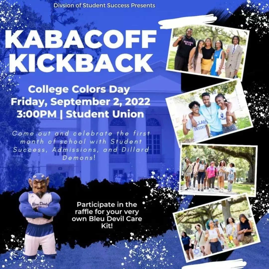 Hey #MyDU #DillardBiology, are you showing your School Spirit? 

Tag us. We want to see your #BleuDevil Pride!!

#DillardUniversity #BleuDevils #Biology #GeauxBleuDevils #DillardU