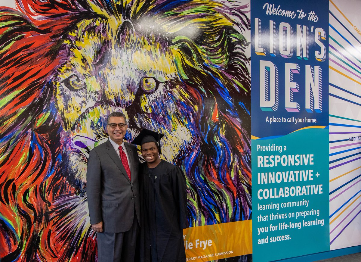 PrezShah's tweet photo. LSC-University Park’s youngest graduate, Nehemiah Juniel, received his Associate of Science at age 13. He is 15 now and also the youngest to ever graduate from Sam Houston State University with a Bachelor's degree in Health Sciences!

Nehemiah signifies our Lion Heart, UP Pride! https://t.co/yjyDa1cHht