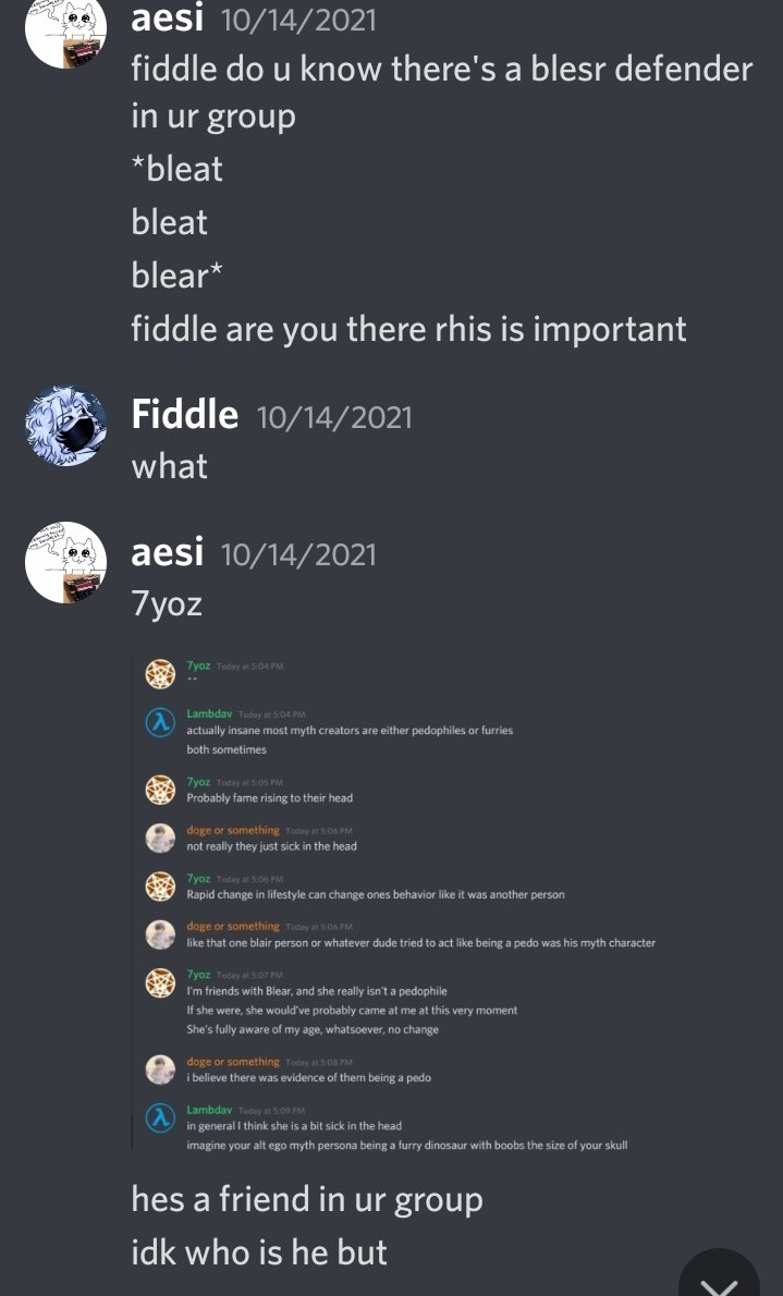 cementeating's tweet photo. @POVlDONA btw heres fiddle defending YOZ after yoz was defending blear https://t.co/JeOx5PH6JZ
